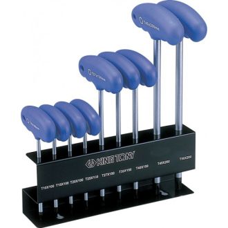   9 részes T-nyelű torx imbuszkulcs készlet T10-T50  21309PR