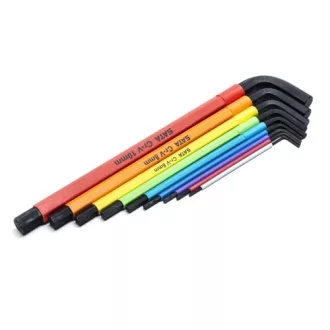   SATA imbuszkulcs készlet 9 részes 1.5-10mm, hosszú (színkód)