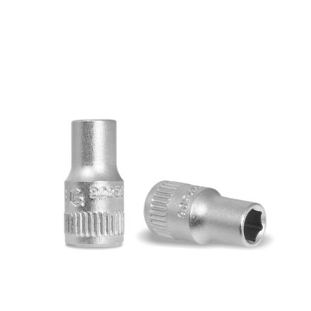 222506 | Dugókulcs - crowafej 1/4" 6 lap normál  6 mm Genius