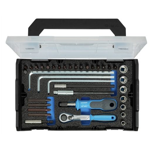 Gedore Flex bit- és dugókulcs készlet 1/4 38 részes (műanyag tokban) (1102-038)
