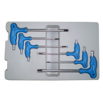6 részes L torxvégű imbuszkulcs készlet T10-T40 22306PR
