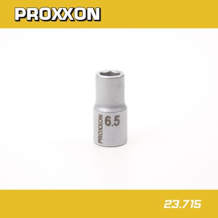 23.715 | Dugókulcs - crowafej 1/4" 6 lap normál  6.5 mm Proxxon