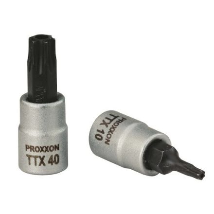 23.754 | Rátűzőkulcs - crowa+bit 1/4" torx, furatos T10 Proxxon