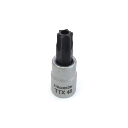 23.764 | Rátűzőkulcs - crowa+bit 1/4" torx, furatos T40 Proxxon