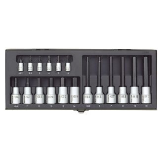   23100 | Rátűzőkulcs - crowa+bit 1/4"-1/2" imbusz készlet 18 darabos - Proxxon (23.100)