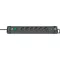 Brennenstuhl Premium-Line 6 dugaszhelyes elosztó kapcsolóval, USB töltővel 3m fekete (Format katalógus)