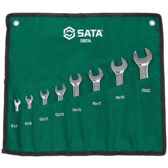   SATA villáskulcs készlet 6x7-20x22mm 8 részes (felgöngyölíthető táskában)