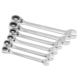   SATA racsnis csillag-villáskulcs készlet 10-19mm 6 részes irányváltós (kofferben)