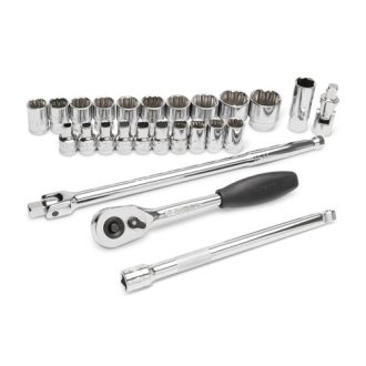   SATA dugókulcs készlet 1/2" 25 részes 12-szög 8-32mm