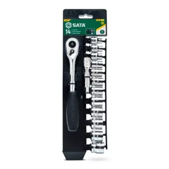 SATA dugókulcs készlet 3/8" 8-19mm 14 részes