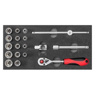   GedoreRed dugókulcs készlet modulban 3/8" 6-19 mm 19 részes R22150020