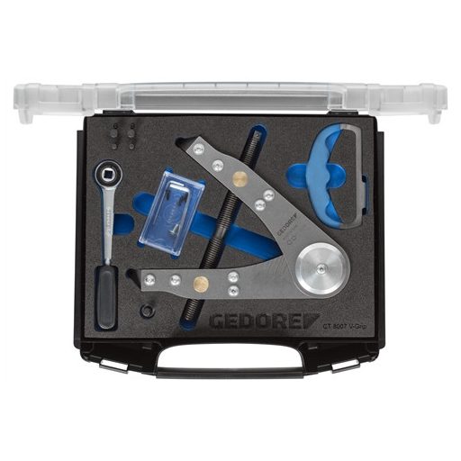 Gedore seeger-fogó készlet külső/belső biztosító gyűrűkhöz, hajlított, 305-1000 mm, i-Boxx (S 8007 V-GRIP)