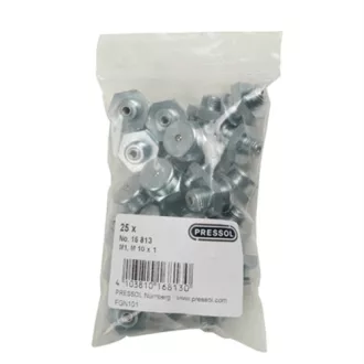   Pressol Lapos zsírzógomb M1-Kátm. 16 M10 x 1-VZ-SK-SW 17-RK-25 db