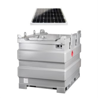   Pressol mobiSTEEL-1000 l-dupla falú  acél-napelemes szivattyúkészlettel-30 W-F