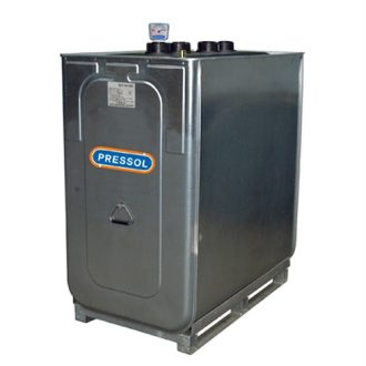   Pressol Tartály-750 l-dupla falú-SR-MO acél-HDPE-1000 x 800 x 1500 mm