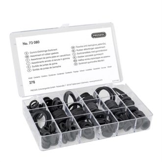   Pressol Gumi tömítőgyűrű-készlet-278 db  10 méret-átm. 9 - 34 mm i