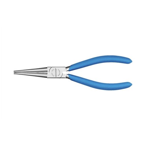 Gedore kerekcsőrű fogó, 160 mm, krómozott, mártott markolattal (8122-160 TC)