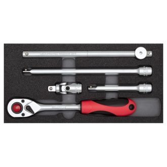   GedoreRed dugókulcs hajtókar készlet Check-Tool modulban 1/2" 5 részes R22150008