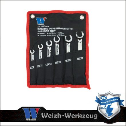 2483-WW | Fékcsőkulcs készlet 6 db-os 8-19 mm Welzh