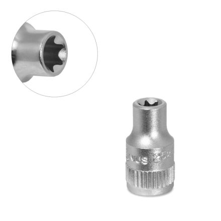 252507 | Dugókulcs - crowafej 1/4" belső torx E07 Genius