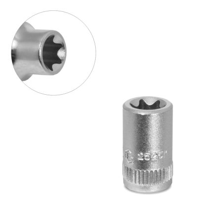 252510 | Dugókulcs - crowafej 1/4" belső torx E10 Genius