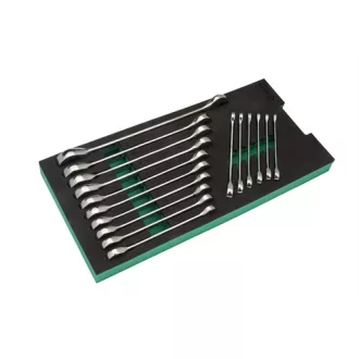   SATA racsnis csillag-villáskulcs készlet 5.5-21 mm 16 részes szivacsmodulban