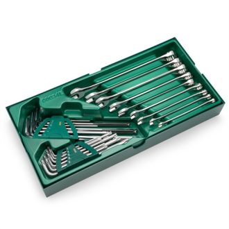   SATA csillag-villáskulcs készlet collos 9 részes + imbuszkulcs készletek műanyag modulban