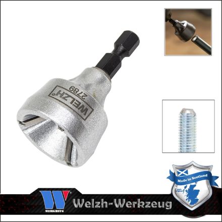 2789-WW | Sorjázó, külső menetes  3-19 mm tőcsavar, gömbfejcsavar, stb.-fúrógépbe