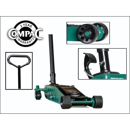 2T-77 G3 | Emelő padló 2 T krokodil -extra alacsony 77-480 mm -váz:126 mm- Compac