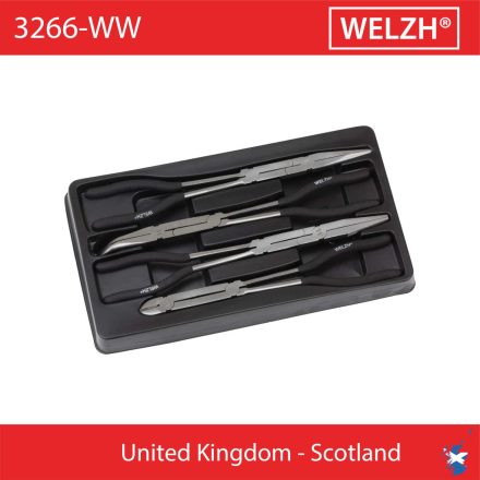 3266-WW | Fogó készlet 4 db-os - extra hosszú - dupla csuklós - Welzh