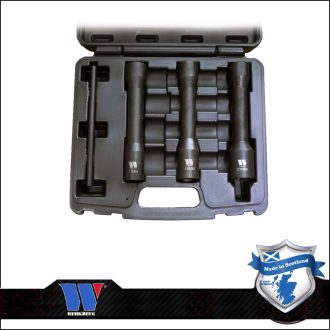   4151-WW | Csavarkiszedő és kerékőr leszedő kulcs készlet 3+1 db-os 1/2" hosszú