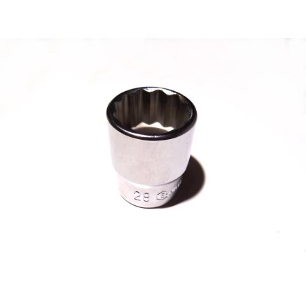 433828 | Dugókulcs - crowafej 1/2" 12 szög normál 28 mm Genius