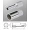 437824 | Dugókulcs - crowafej 1/2" 12 szög hosszú 24 mm Genius
