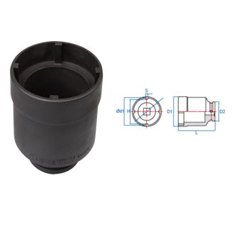 Gépi dugókulcs hornyos anyához 1/2˝ H=34,4mm 44K938M