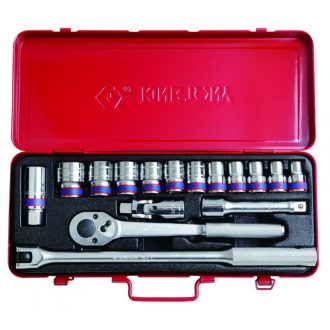   16 részes 1/2˝-os kézi dugókulcs készlet 10-27mm 6* 4516MR