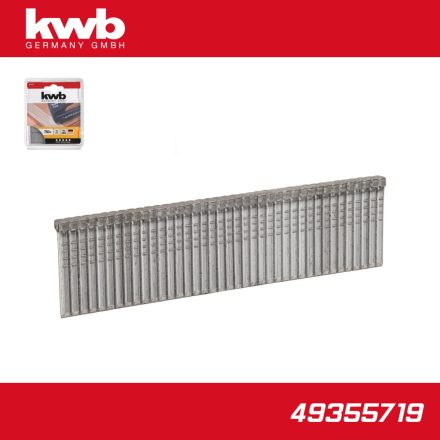 49355719 | Tűzőgép-szegezőgéphez, szög 2.0x19 mm  750 db - KWB