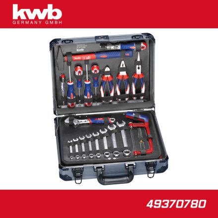 49370780 | Szerszámkészlet 129 db-os koffer készlet 1/2"-1/4" vegyes - KWB