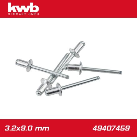 49407459 | Popszegecs, alu-horganyzott DIN 7337 3.2x9.0 mm 50 db-os - KWB