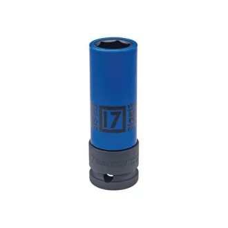  Gépi hosszú dugókulcs vékonyfalú műanyagbevonatú 1/2˝17mm 494517M
