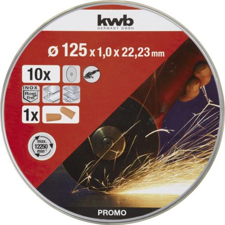 49712022 | Vágókorong 125 x 1.0 x 22,23 mm INOX - KWB