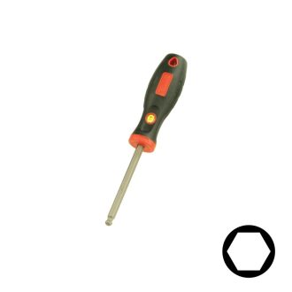 504+4633 | Csavarhúzó imbusz, gömbvégű 3 mm - Genius