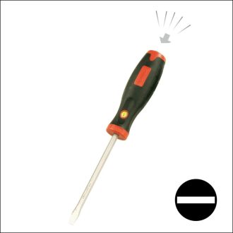 509+1992 | Csavarhúzó üthető lapos 2,0x12x195 - Genius