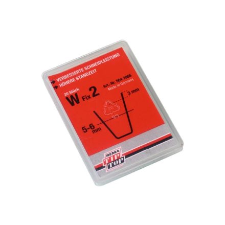 5642865 | Gumi profilvágóhoz vágókés - szögletes profil - W Fix2. 5-6 mm - 20 db