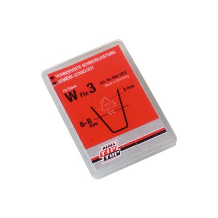 5642872 | Gumi profilvágóhoz vágókés - szögletes profil - W Fix3. 6-8 mm - 20 db