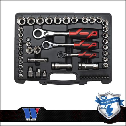 60059-WW | Dugókulcs készlet 1/4" - 3/8" - 1/2" GO-THROUGH csavarátengedős Welzh