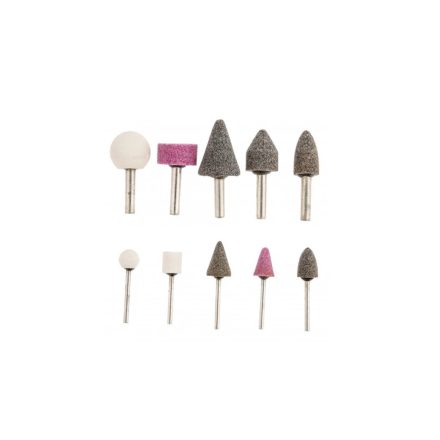60H006 | Köszörűkő készlet fúrógéphez - 10 r. készlet Top Tools