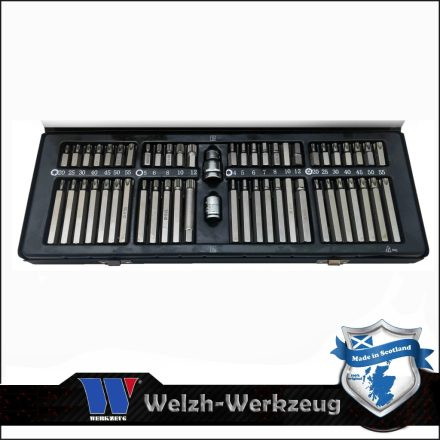 6880-WW | Torx-imb.-spline bit készlet 54 db - Welzh
