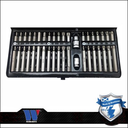 6881-WW | Torx-imb.-spline bit készlet 40 db - Welzh