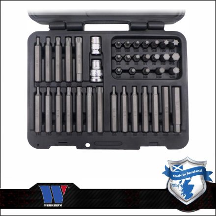 6882-WW | Torx-imb.-spline bit készlet 40 db - PROFI - Welzh