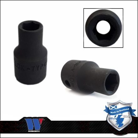 7024-11-WW | Lok-Typ Légkulcsfej - gépifej 1/2" 11 mm 6 lap alacsony - Welzh
